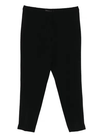 Marina Rinaldi Split-hem Trousers In Black