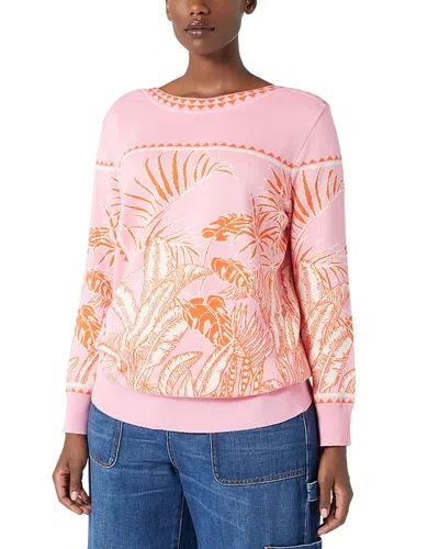 MARINA RINALDI SPORT 1A USCITA FASCINO PRINTED SWEATER