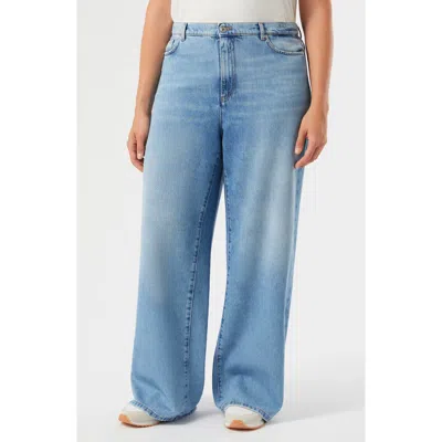 Marina Rinaldi Sriva Wide Leg Jeans In Blue