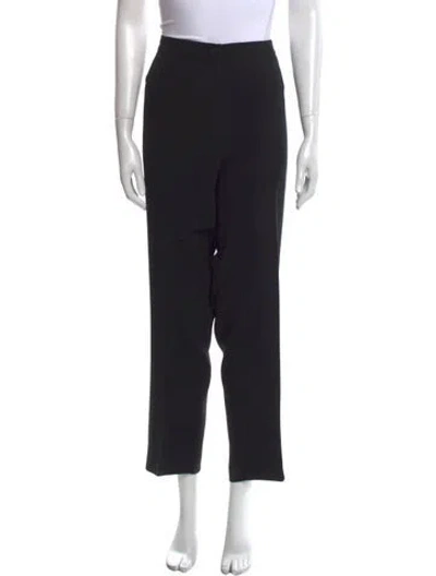 Pre-owned Marina Rinaldi Straight Leg Pants In Black
