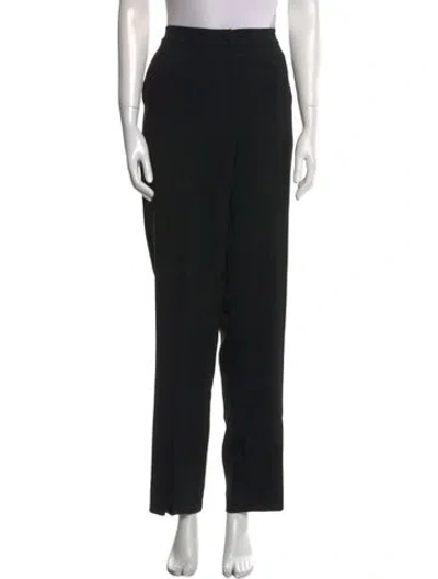 Pre-owned Marina Rinaldi Straight Leg Pants In Black