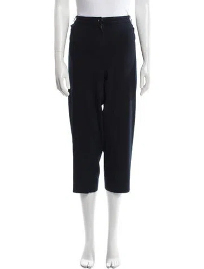 Pre-owned Marina Rinaldi Straight Leg Pants In Black