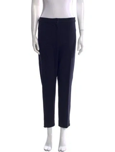 Pre-owned Marina Rinaldi Straight Leg Pants In Black