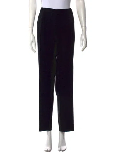 Pre-owned Marina Rinaldi Straight Leg Pants In Black