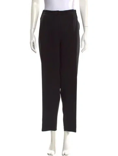 Pre-owned Marina Rinaldi Straight Leg Pants In Black