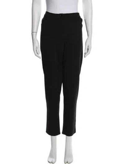 Pre-owned Marina Rinaldi Straight Leg Pants In Black