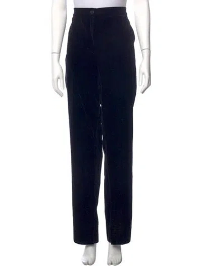 Pre-owned Marina Rinaldi Straight Leg Pants In Black