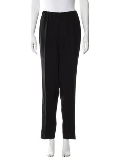 Pre-owned Marina Rinaldi Straight Leg Pants In Black