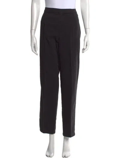 Pre-owned Marina Rinaldi Straight Leg Pants In Black