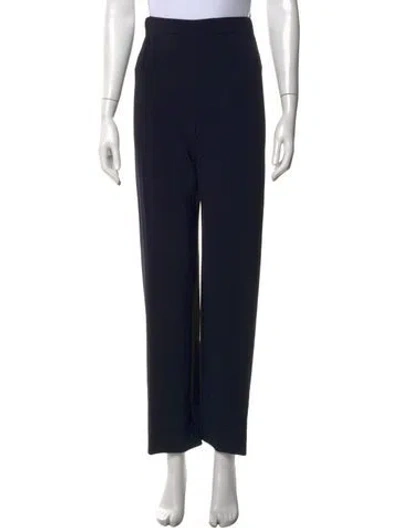 Pre-owned Marina Rinaldi Straight Leg Pants In Black