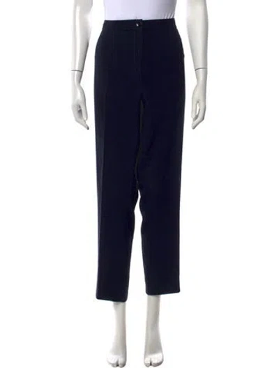 Pre-owned Marina Rinaldi Straight Leg Pants In Black