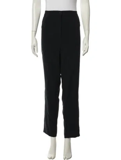Pre-owned Marina Rinaldi Straight Leg Pants In Black
