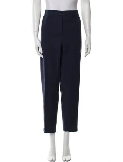 Pre-owned Marina Rinaldi Straight Leg Pants In Blue