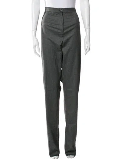 Pre-owned Marina Rinaldi Straight Leg Pants In Gray