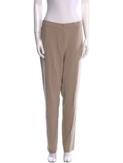 Pre-owned Marina Rinaldi Straight Leg Pants In Neutral