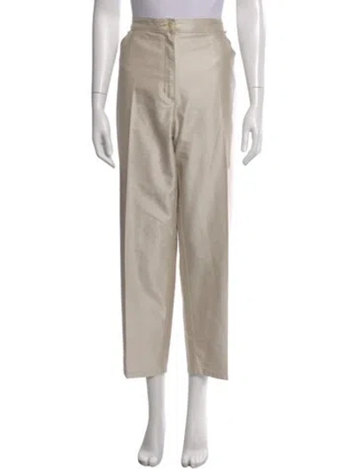 Pre-owned Marina Rinaldi Straight Leg Pants In Neutral