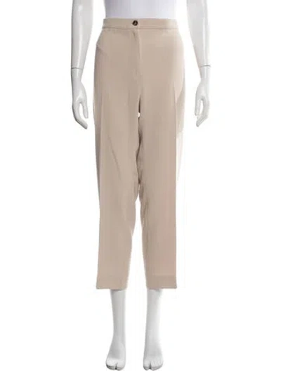 Pre-owned Marina Rinaldi Straight Leg Pants In Neutrals