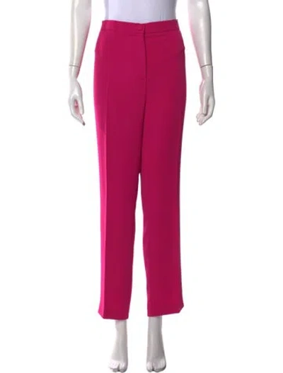 Pre-owned Marina Rinaldi Straight Leg Pants In Pink