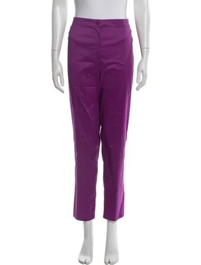 Pre-owned Marina Rinaldi Straight Leg Pants W/ Tags In Purple