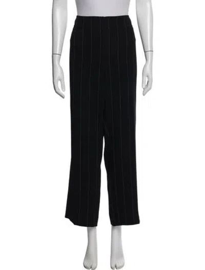 Pre-owned Marina Rinaldi Striped Wide Leg Pants In Blue