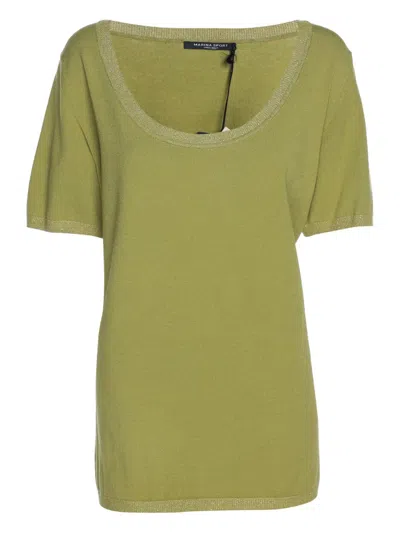 Pre-owned Marina Rinaldi Short-sleeve T-shirt In Green