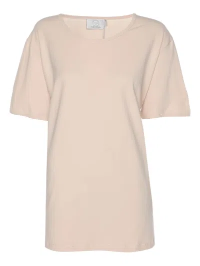 Pre-owned Marina Rinaldi Crew-neck Short-sleveless T-shirt In Neutral