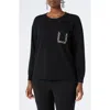 Marina Rinaldi Uscita Talento Removable Collar Sweater In Black