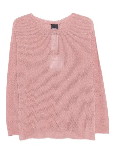 Marina Rinaldi Teatino Ribbed Sweater In Pink