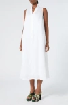 Marina Rinaldi 2a Uscita Tema Flared Dress In Optical White