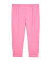 Marina Rinaldi Tencel And Linen Joggers In Pink