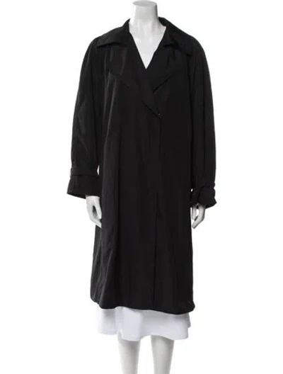 Pre-owned Marina Rinaldi Trench Coat In Black