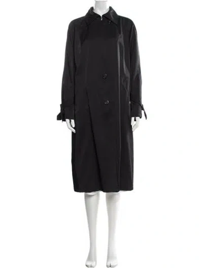 Pre-owned Marina Rinaldi Trench Coat In Black