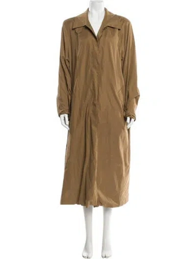 Pre-owned Marina Rinaldi Trench Coat In Brown