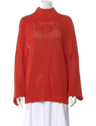 Pre-owned Marina Rinaldi Turtleneck Sweater W/ Tags In Orange