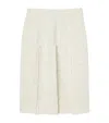 Marina Rinaldi Tweed Pleated Midi Skirt