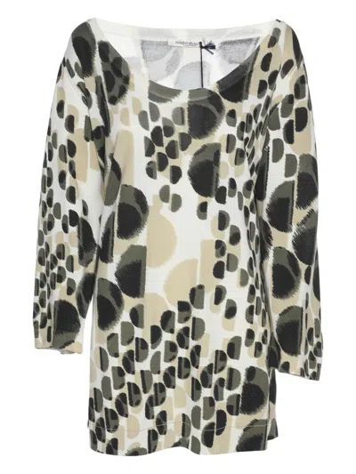 Pre-owned Marina Rinaldi Scoop-neck Sweater In Neutral