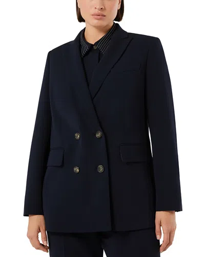 Marina Rinaldi Uscita Bermuda Peak Lapel Blazer In Black