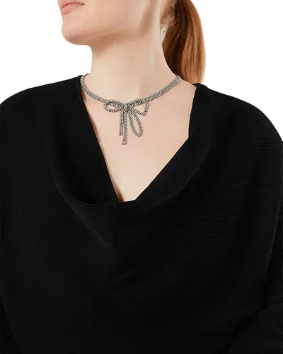 Marina Rinaldi Uscita Negozi Draped Neck Sweater In Black
