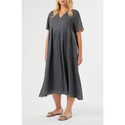 Marina Rinaldi Velogio Midi Dress In Gray