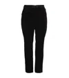 MARINA RINALDI VELVET STRAIGHT TROUSERS