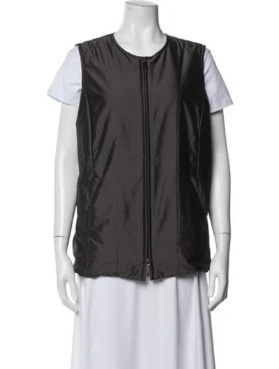 Pre-owned Marina Rinaldi Vest In Gray