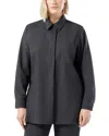 Marina Rinaldi Vezzano Wool Tunic Shirt In Gray
