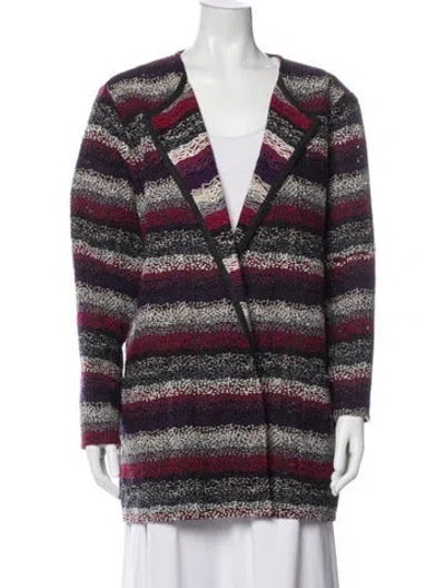 Pre-owned Marina Rinaldi Vintage Striped Jacket In Multicolor