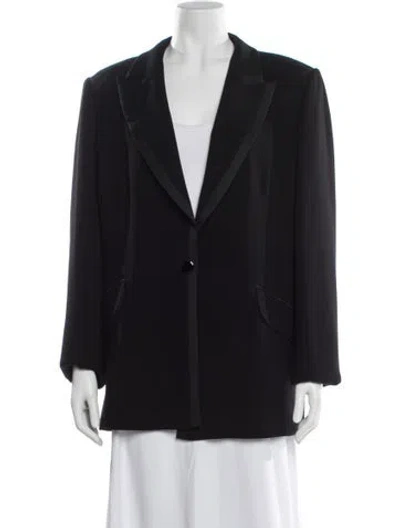 Pre-owned Marina Rinaldi Virgin Wool Blazer In Blue