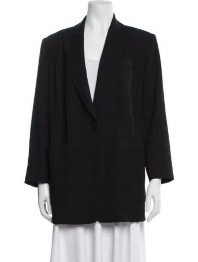 Pre-owned Marina Rinaldi Virgin Wool Blazer In Gray