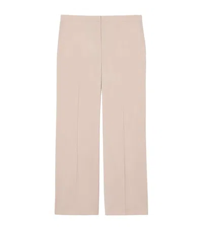 Marina Rinaldi Virgin Wool Estri Tailored Trousers In Pink