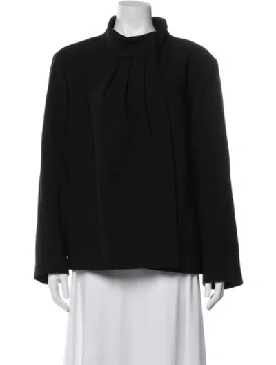 Pre-owned Marina Rinaldi Virgin Wool Jacket W/ Tags In Black