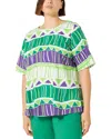 Marina Rinaldi Voyage 2a Uscita Carezza Top In White