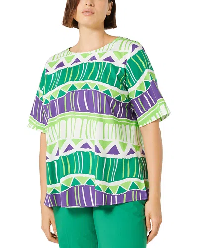 Marina Rinaldi Voyage 2a Uscita Carezza Top In White