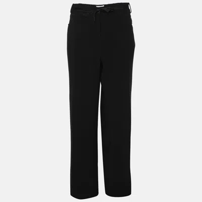 Pre-owned Marina Rinaldi Voyage By  Black Crepe Pants L